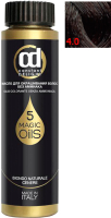 Масло для окрашивания волос Constant Delight Olio-Colorante без аммиака 4.0 (50мл, каштановый) - 
