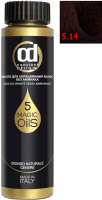 Масло для окрашивания волос Constant Delight Olio-Colorante без аммиака 5.14 (50мл, каштаново-русый сандре бежевый) - 