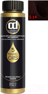 Масло для окрашивания волос Constant Delight Olio-Colorante без аммиака 5.14 (50мл, каштаново-русый сандре бежевый)