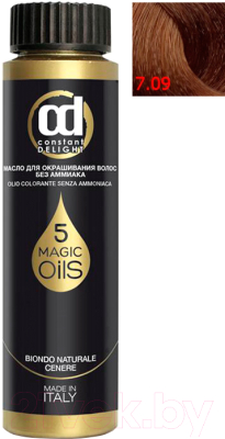 Масло для окрашивания волос Constant Delight Olio-Colorante без аммиака 7.09 (50мл, ореховый)