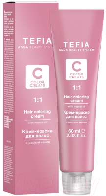 Крем-краска для волос Tefia Color Creats 0/13 (60мл, зеленый)