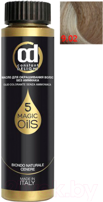 Масло для окрашивания волос Constant Delight Olio-Colorante без аммиака 9.02 (50мл, экстра светло-русый натуральный пепельный)