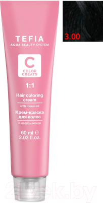 

Крем-краска для волос Tefia, Брюнет, Color Creats 3/00