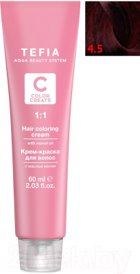 

Крем-краска для волос Tefia, Шатен, Color Creats 4/5