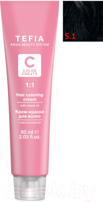 

Крем-краска для волос Tefia, Брюнет, Color Creats 5/1