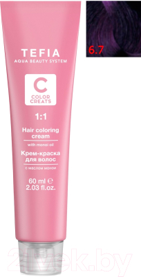 

Крем-краска для волос Tefia, Шатен;фиолетовый, Color Creats 6/7