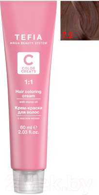 

Крем-краска для волос Tefia, Русый, Color Creats 7/2