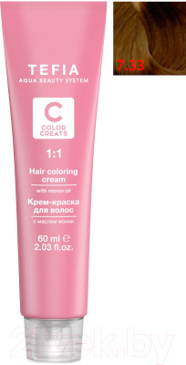 

Крем-краска для волос Tefia, Русый, Color Creats 7/33