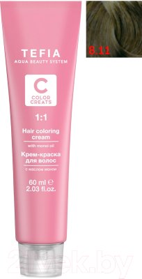 

Крем-краска для волос Tefia, Шатен, Color Creats 8/11