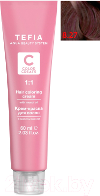 

Крем-краска для волос Tefia, Шатен, Color Creats 8/27