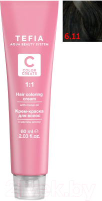 

Крем-краска для волос Tefia, Шатен, Color Creats 6/11