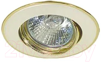 Точечный светильник Акцент 103JA (жемчужное серебро/золото)