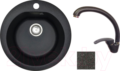 

Мойка кухонная БелЭворс, Nika + смеситель LL5936B-22