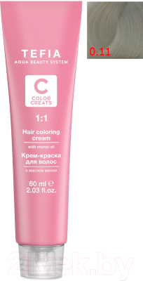 

Крем-краска для волос Tefia, Седой (серый), Color Creats 0/11