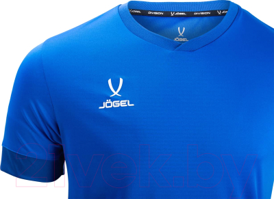 Футболка игровая футбольная Jogel Division PerformDry Union Jersey (S, синий/темно-синий/белый)