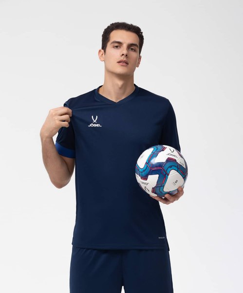 Футболка игровая футбольная Jogel Division PerFormDRY Union Jersey (XXL, темно-синий/синий/белый)