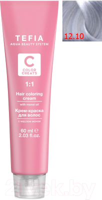

Крем-краска для волос Tefia, Седой (серый), Color Creats 12/10