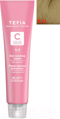 

Крем-краска для волос Tefia, Блонд, Color Creats 9/31