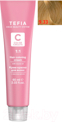 

Крем-краска для волос Tefia, Блонд, Color Creats 9/33