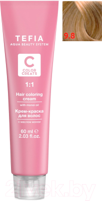 

Крем-краска для волос Tefia, Блонд, Color Creats 9/8