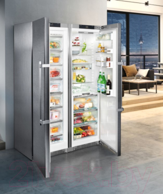 Холодильник с морозильником Liebherr SBSes 8773