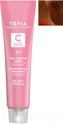 

Крем-краска для волос Tefia, Русый, Color Creats 6/34