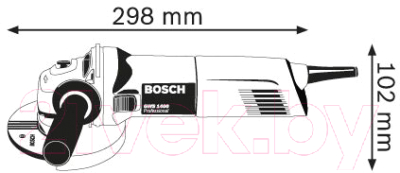 Профессиональная угловая шлифмашина Bosch GWS 1400 Professional (0.615.990.K31)