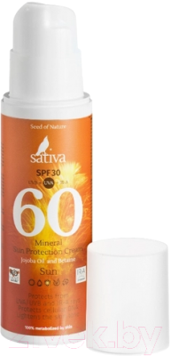 Крем солнцезащитный Sativa Минеральный №60 SPF30 (150мл)