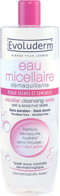 Мицеллярная вода Evoluderm Dry & Sensitive Skin (500мл)