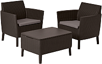 Комплект садовой мебели Keter Salemo Balcony Set / 236845 (коричневый) - 