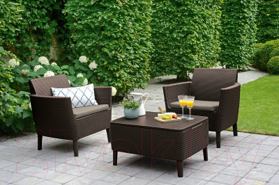 Комплект садовой мебели Keter Salemo Balcony Set / 236845 (коричневый)