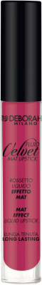 Жидкая помада для губ Deborah Milano Fluid Velvet Mat Lipstick матовая устойчивая тон 04 (8мл)