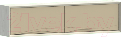 Шкаф навесной WellMaker Куб ПВ2-200 (аляска/песочный)