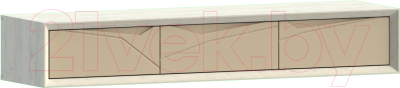 Шкаф навесной WellMaker Куб ПН-150 (аляска/песочный)