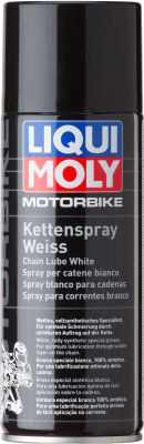 Смазка техническая Liqui Moly Motorbike Kettenspray Weis / 1591 (400мл, белый)
