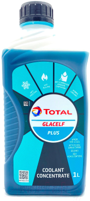 Антифриз Total Glacelf Plus G11 172772/213785 (1л, синий/зеленый)