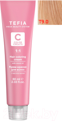 

Крем-краска для волос Tefia, Блонд;русый, Color Creats тонер Т 9/0