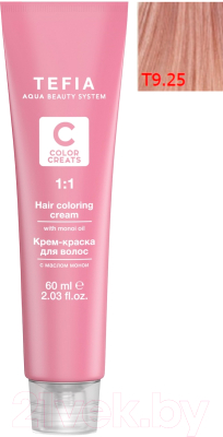 

Крем-краска для волос Tefia, Блонд;русый, Color Creats тонер Т 9/25