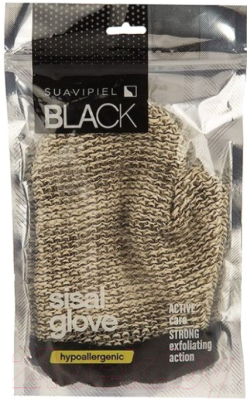 Мочалка для тела Suavipiel Рукавица Black Sisal Glove