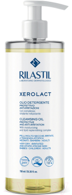 Масло для душа Rilastil Xerolact Защитное и успокаивающее для очищения (750мл)