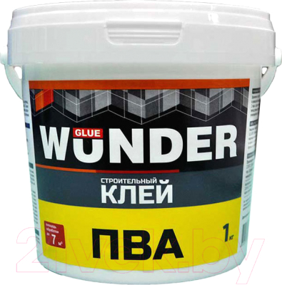 

Клей Wunder, Прозрачный, ПВА строительный