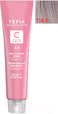 

Крем-краска для волос Tefia, Блонд, Color Creats тонер Т 10/3