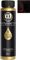 Масло для окрашивания волос Constant Delight Olio-Colorante без аммиака 4.09 (50мл, горький шоколад) - 