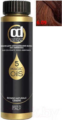 Масло для окрашивания волос Constant Delight Olio-Colorante без аммиака 6.09 (50мл, шоколад)