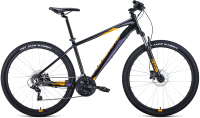 Велосипед Forward Apache 27.5 3.0 Disc 2021 / RBKW1M67Q036 (19, черный/оранжевый) - 
