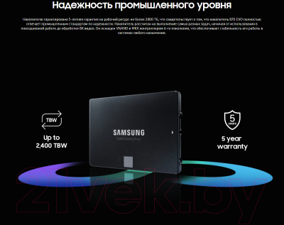 SSD диск Samsung 870 Evo 500GB (MZ-77E500BW)