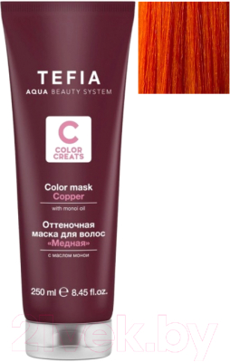 Тонирующая маска для волос Tefia Color Creats Медная (250мл)