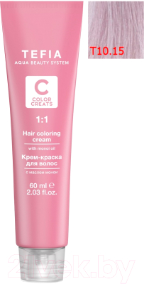 Крем-краска для волос Tefia Color Creats тонер Т 10/15 (60мл, зефир)