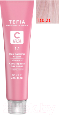 

Крем-краска для волос Tefia, Блонд;розовый, Color Creats тонер Т 10/21