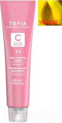 

Крем-краска для волос Tefia, Желтый, Color Creats